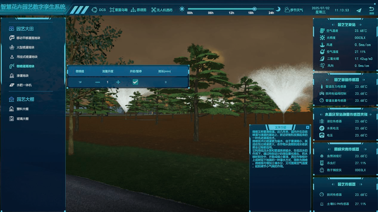 农业数字孪生（花卉园艺场景）