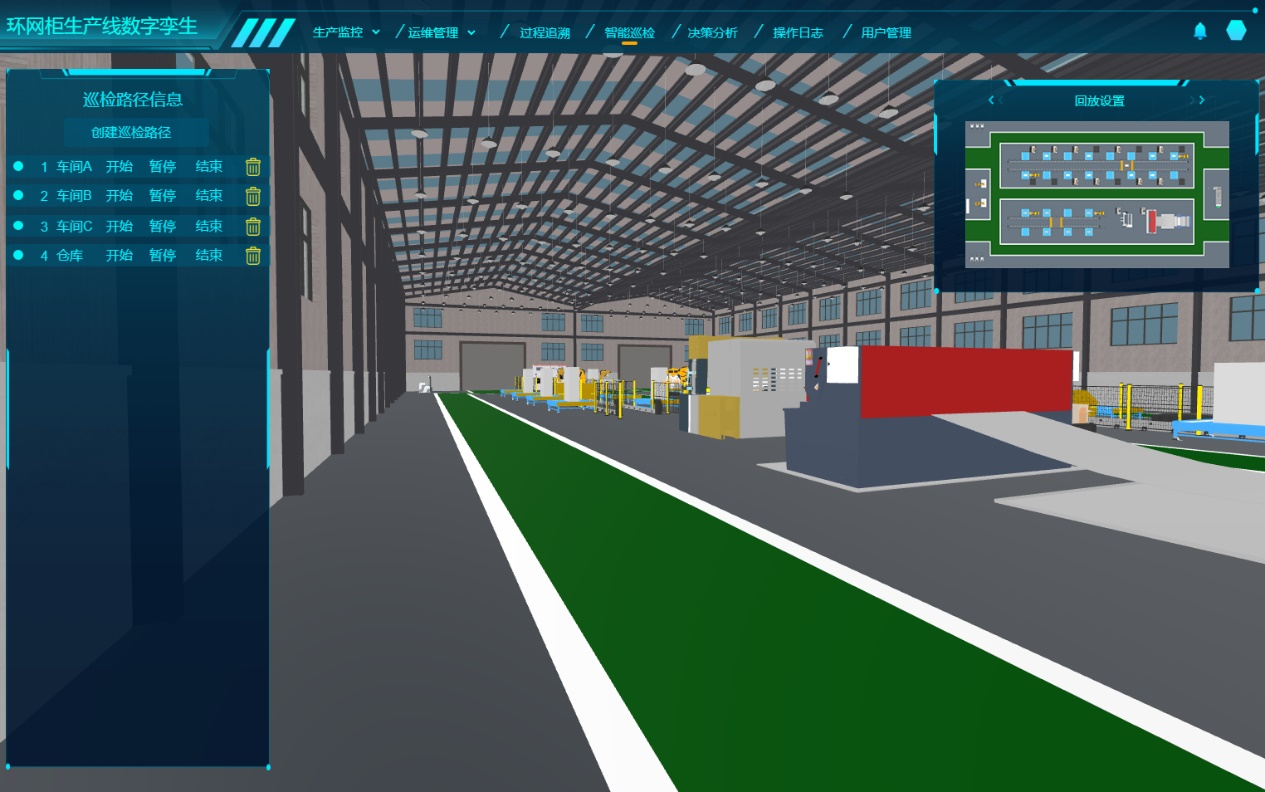 数字孪生工厂、环网柜生产线数字孪生